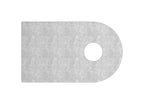 Edelstahl Anschweißlasche 50 x 30 x 6 mm, ungeschliffen, mit Rundloch, V2A