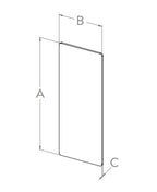 Endkappe zum Aufkleben für Alu-Profil eleganza STRONG, Holmlast 0.5 -3.0kN, aufgesetzte Montage