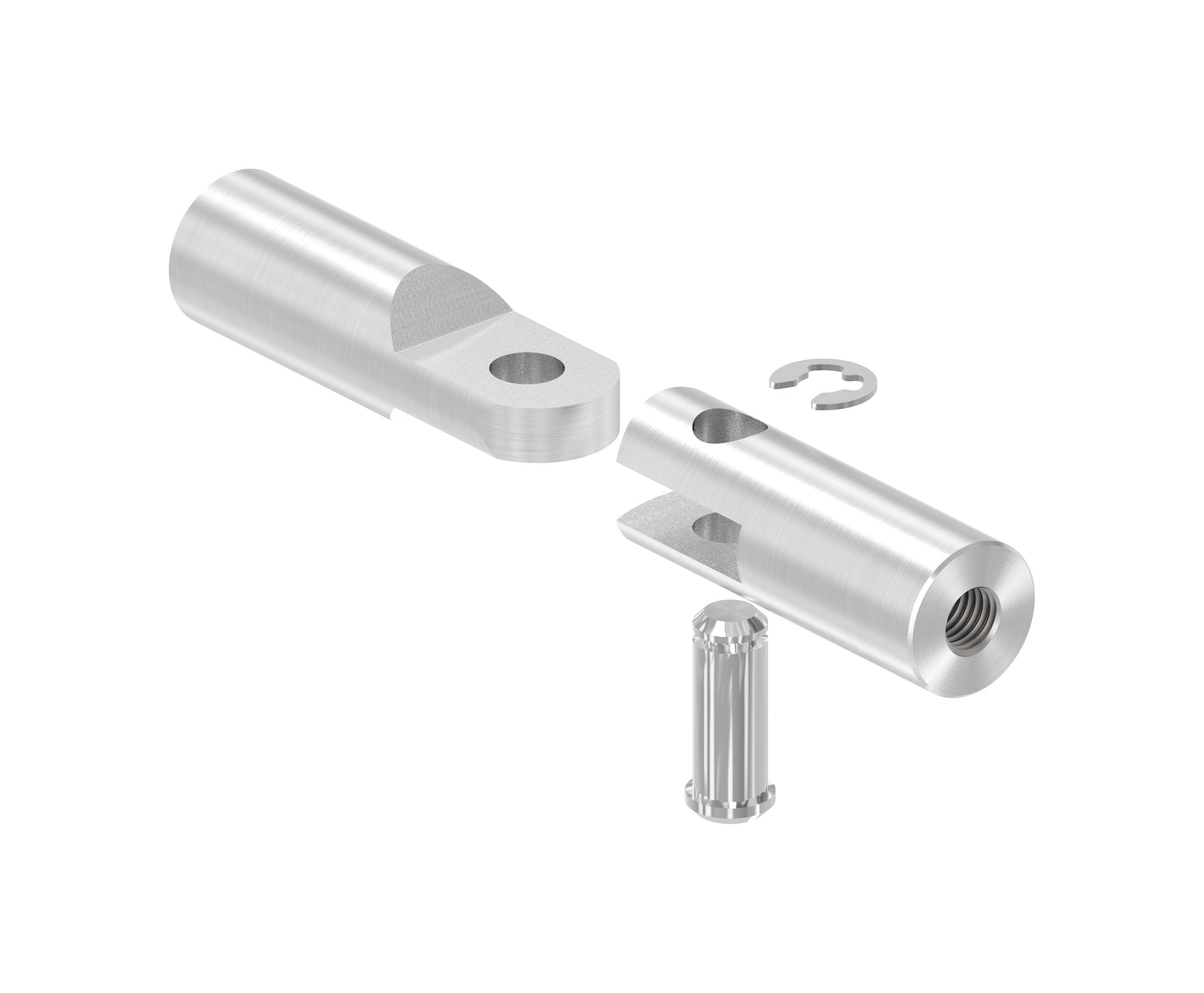 Gelenkverbinder (Ersatzstück für Wandhalter) zu Vordachsystem Edelstahl