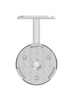 Handlaufhalter mit Cliprosette und Anschlussplatte, zum Anschrauben des Handlaufs, V2A / V4A