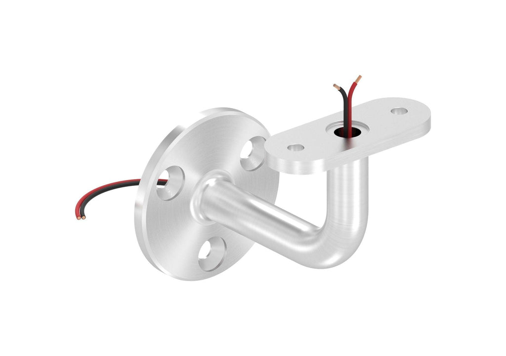 Edelstahl Handlaufhalter mit Kabeldurchführung, für LED-Handläufe, V2A / V4A
