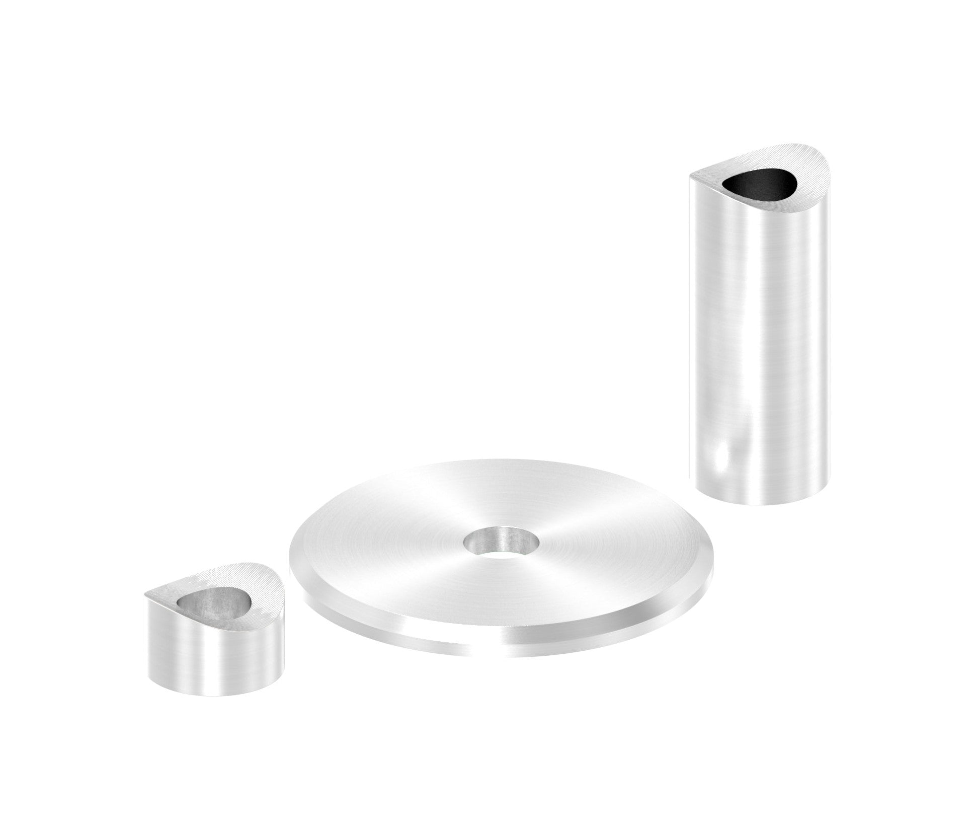 Wandbefestigung für französische Balkone, für Rohr Ø 33,7 mm
