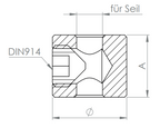 Rundklemme mit Madenschraube, V4A