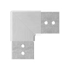 Eckbogen horizontal / Verlaufsecke 90° für Quadrat-Nutrohr, V2A / V4A