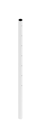Edelstahlpfosten, mit 7 x M6 Fließformgewinde einseitig (z.B. für Querstabhalter), V2A
