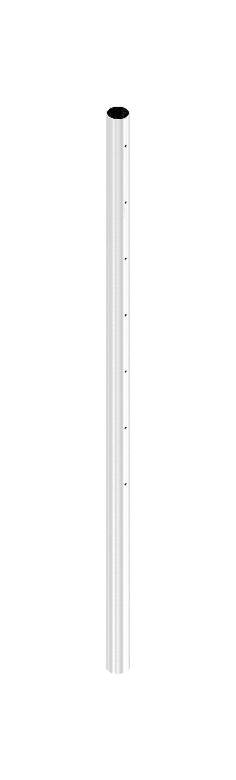 Edelstahlpfosten, mit 7 x M6 Fließformgewinde einseitig (z.B. für Querstabhalter), V2A
