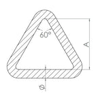 Triangel, verschweißt, Rundmaterial, V4A