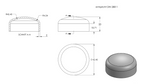 Zeichnung Klöpperboden für Rohr Ø 42,4 mm	