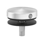BRENK-fix® Glaspunkthalter Ø 40 mm, mit Gewindestift und Gummipaar / V2A