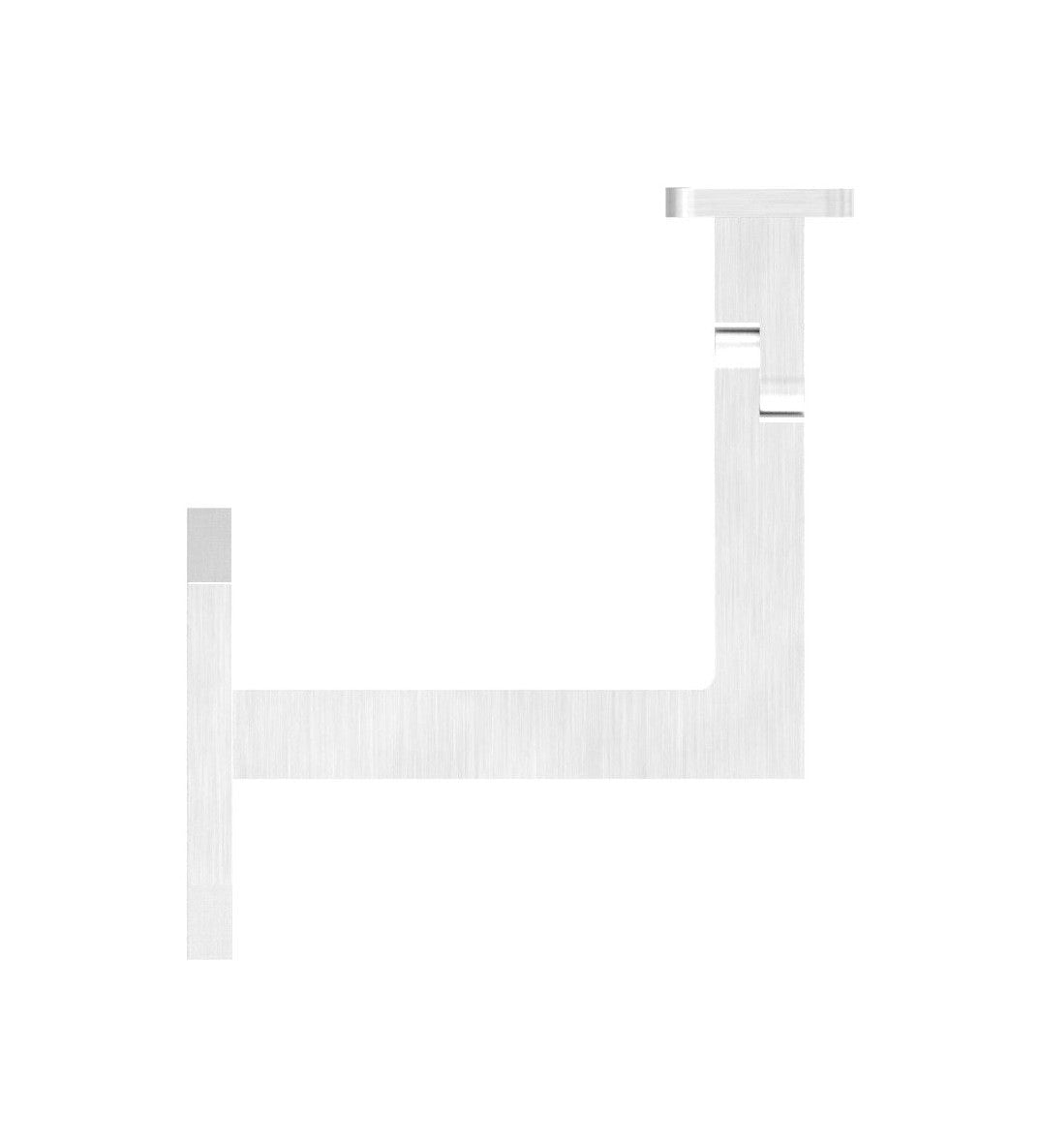 Handlaufhalter mit Gelenk und Anschlussplatte, zum Anschrauben des Handlaufs, V2A / V4A