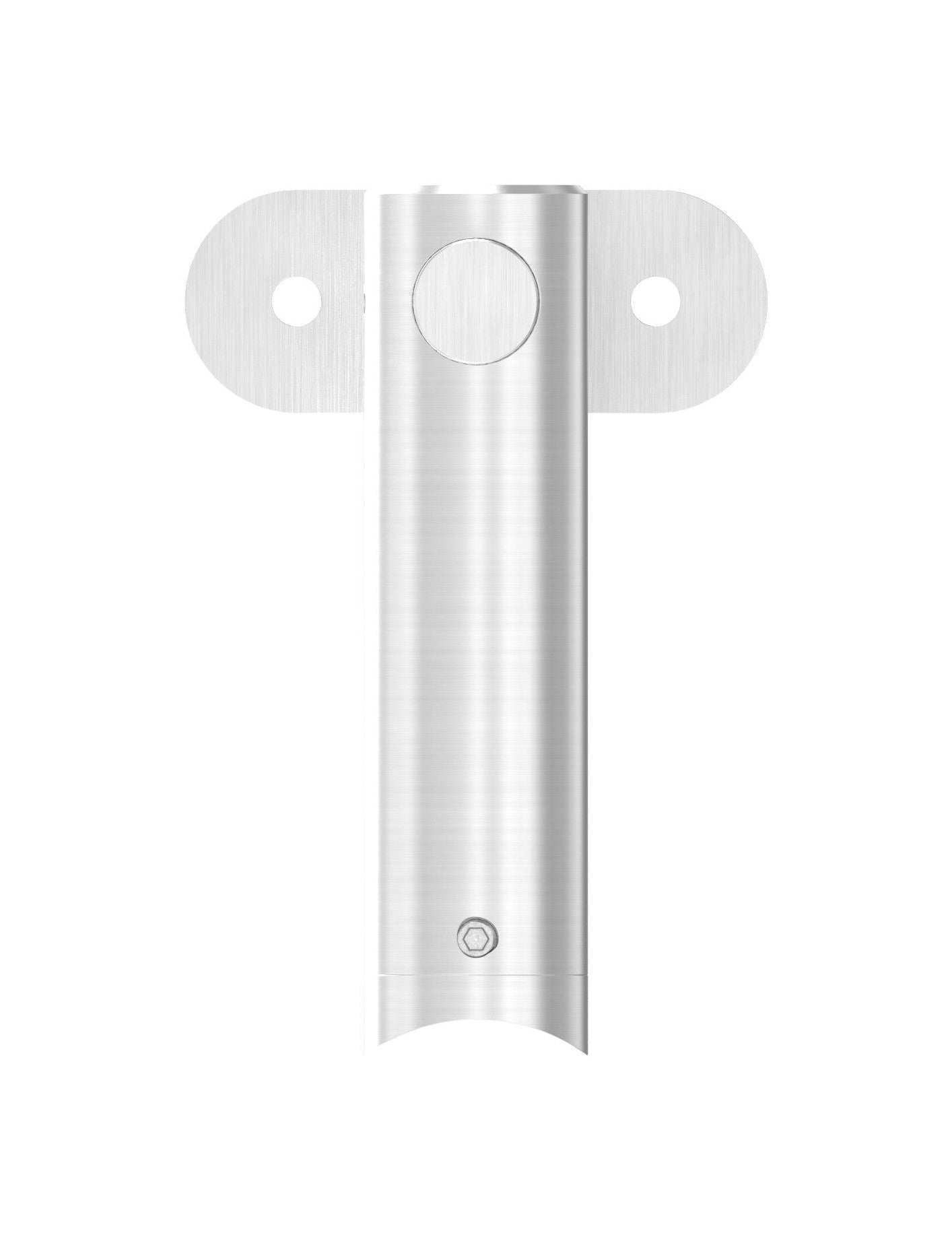 höhenverstellbarer Handlaufhalter mit Halteplatte, zum  Anschrauben des Handlaufs, V2A