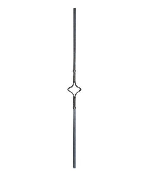 Zierstab 12x12 glatt, H: 900mm (Art. 9050-S)