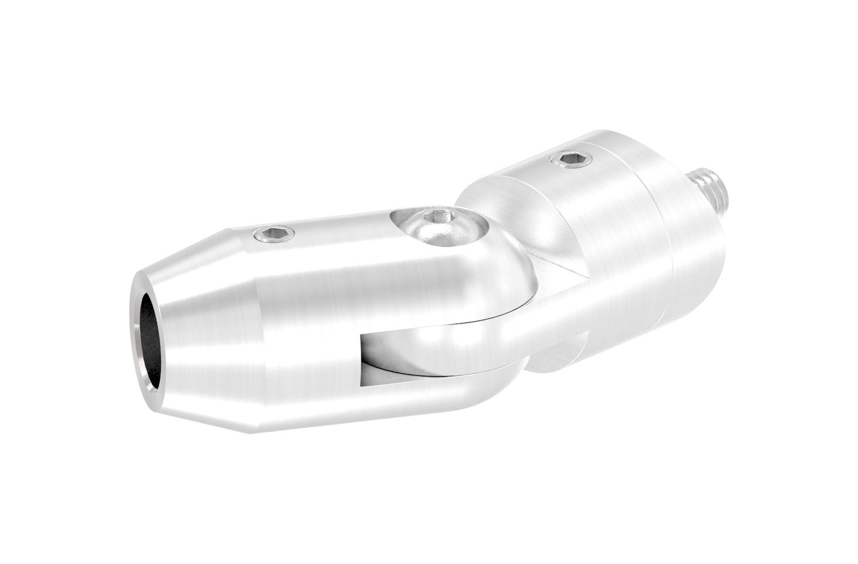 Querstabhalter mit Anschluss Ø 33,7 mm mit Bohrung Ø 10,2 mm
