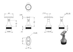 Zeichnung Handlaufstütze für Rohr Ø 42,4 x 2 mm