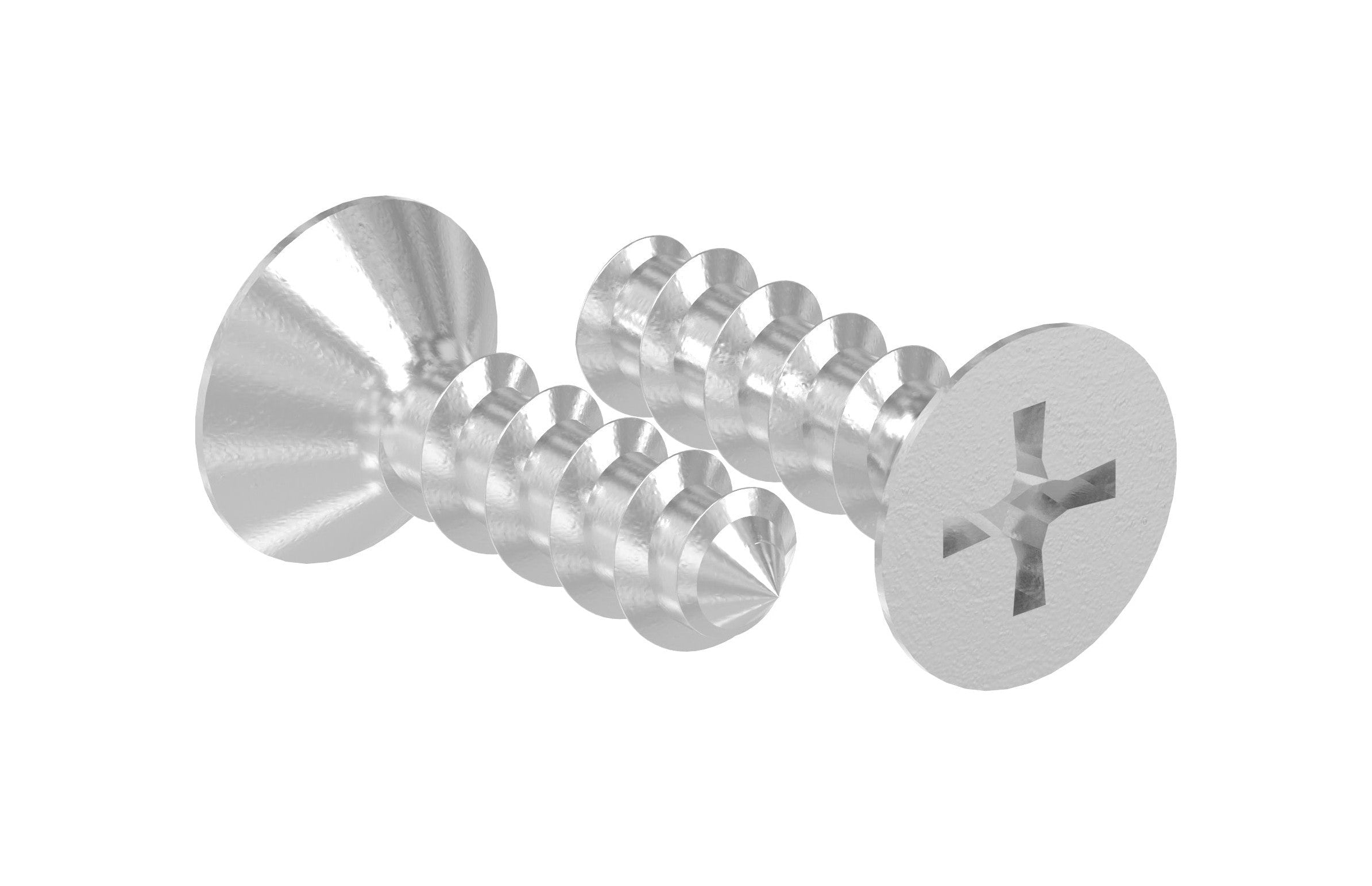 Senkkopf-Blechschraube 5,5 x 19 mm, ISO 7050, DIN 7982, V2A