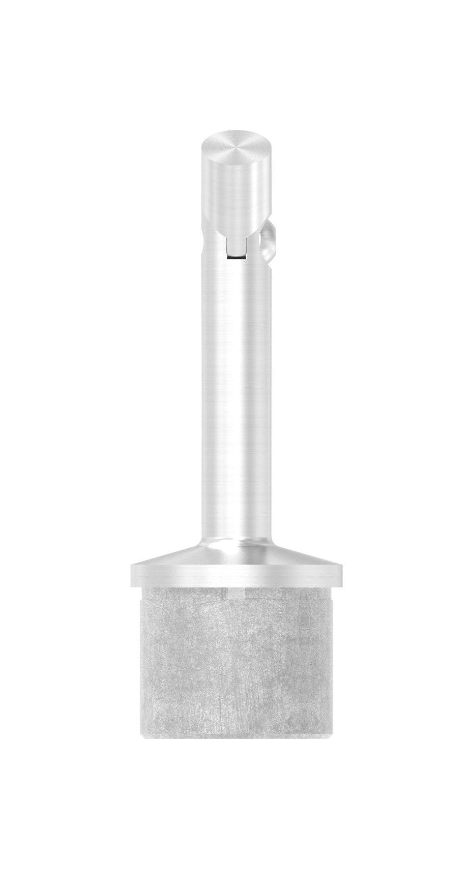 Handlaufstütze Edelstahl aus einem Stück, mit Gelenkstift, zum Anschweißen des Handlaufs, V2A / V4A