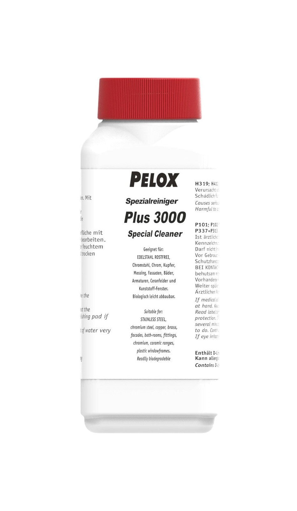 Pelox Spezialreiniger, 300 ml, mit Polierpad und Schwamm