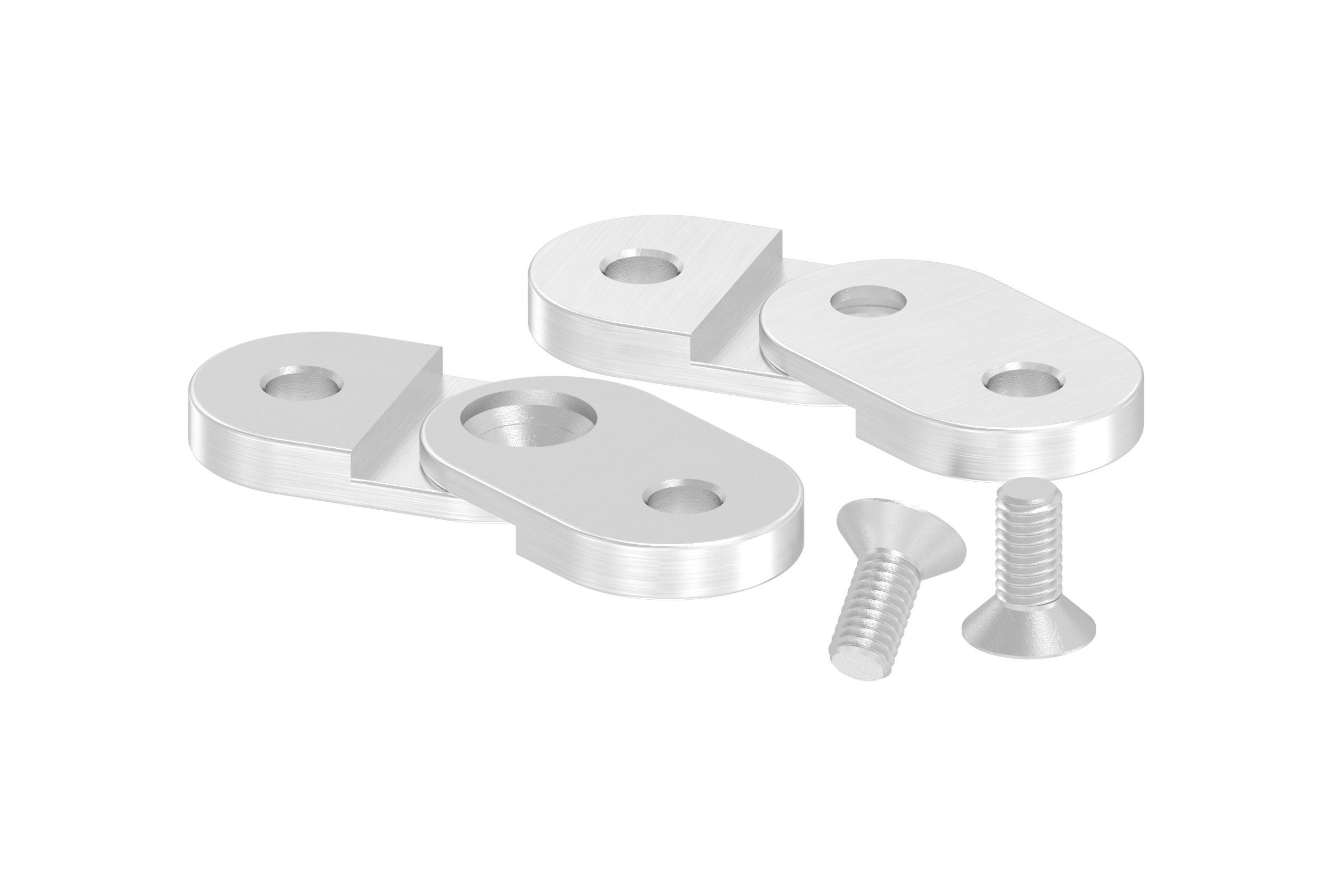 Handlaufanschlussplatte flach