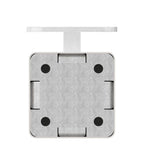 Handlaufhalter mit Cliprosette und Anschlussplatte, zum Anschrauben des Handlaufs, V2A