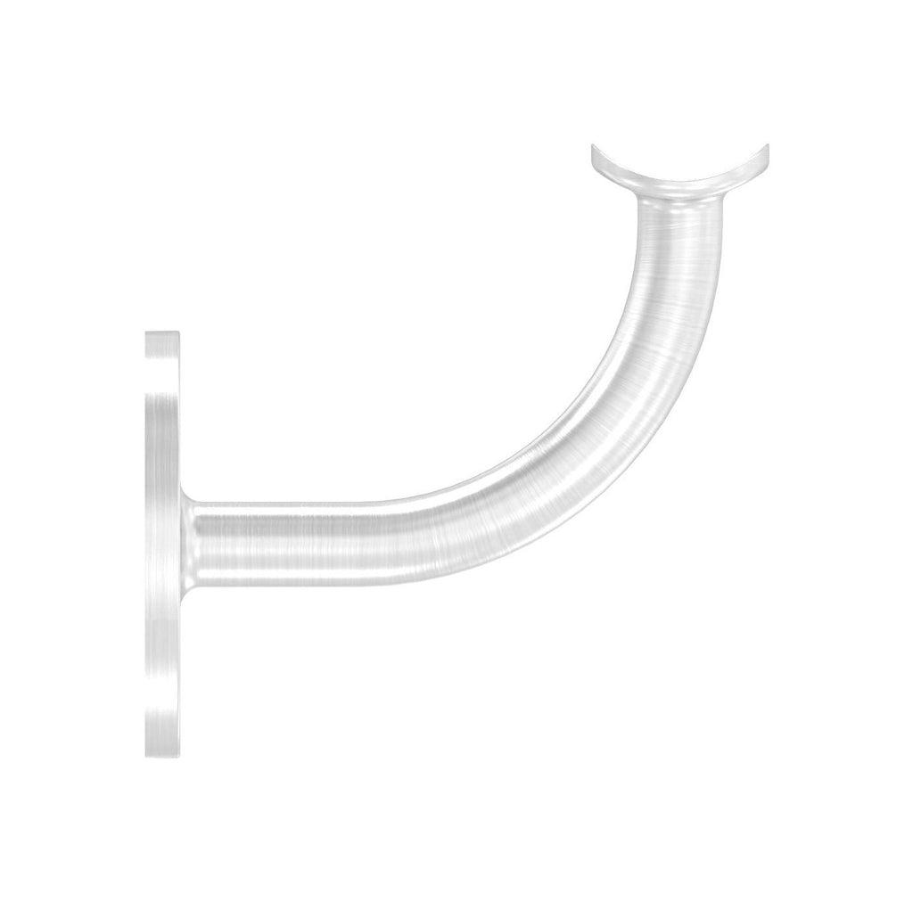 verschweißter Handlaufhalter mit Anschlussplatte, zum Anschrauben des Handlaufs, V2A / V4A