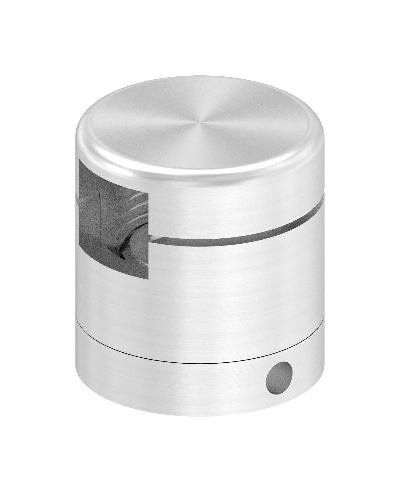 BRENK-fix® Grundhalter für Vierkantstäbe 12 x 12 mm, mit Innengewinde M8 / Alu, V2A
