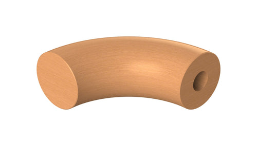 90° Endbogen für Holzhandlauf Buche, Ø 42 mm, geschliffen und lackiert, für den Innenbereich