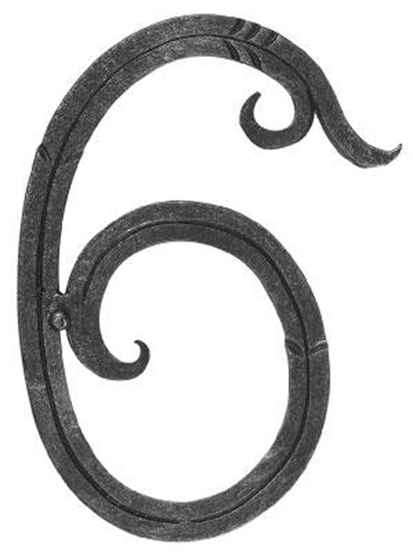 Hausnummer 12x5mm, Höhe 180mm, Breite 100mm