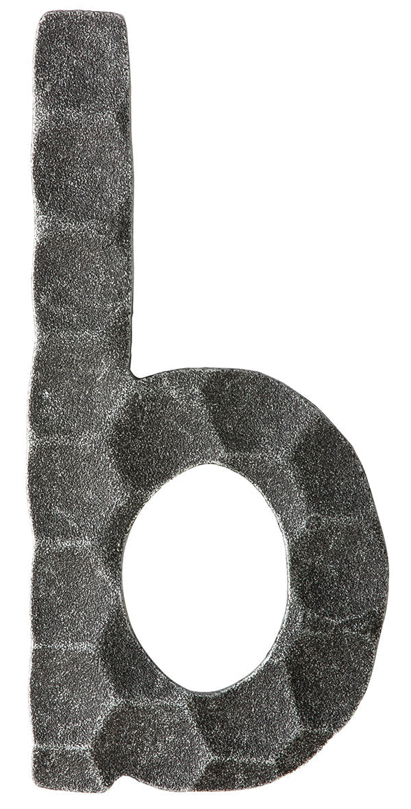 Buchstabe klein, 4mm, gehämmert, Höhe 120mm, Breite 80mm