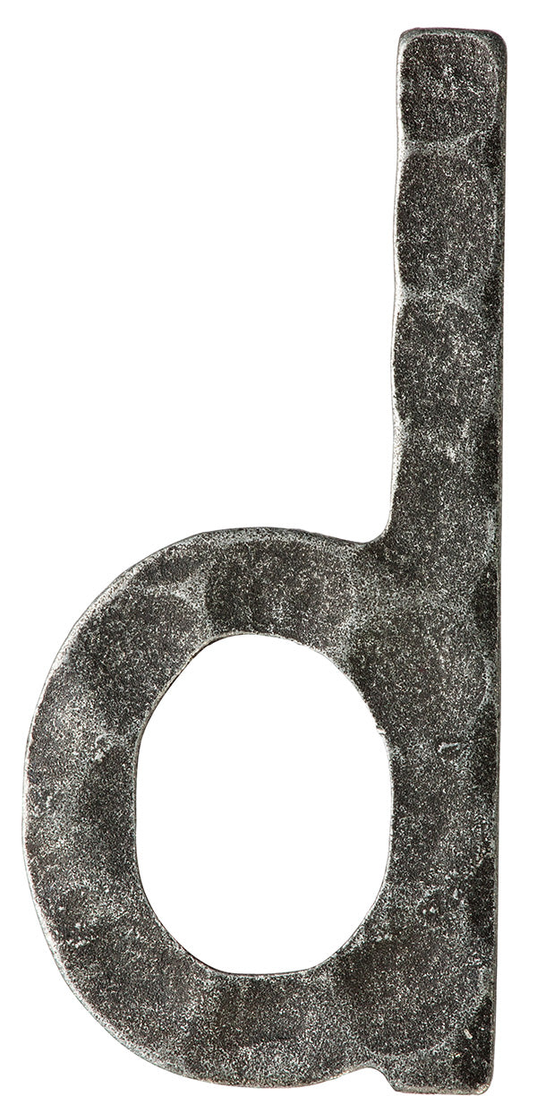 Buchstabe klein, 4mm, gehämmert, Höhe 120mm, Breite 80mm
