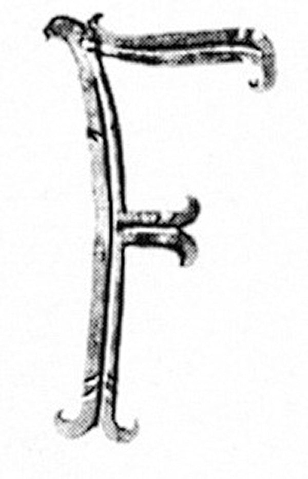 Buchstabe groß 12x5mm, Höhe 180mm, Breite 100mm