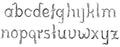 Buchstabe klein 12x5mm, Höhe 100mm, Breite 80mm