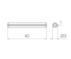 Spannstift 5 x 40 mm, DIN 8752, V4A