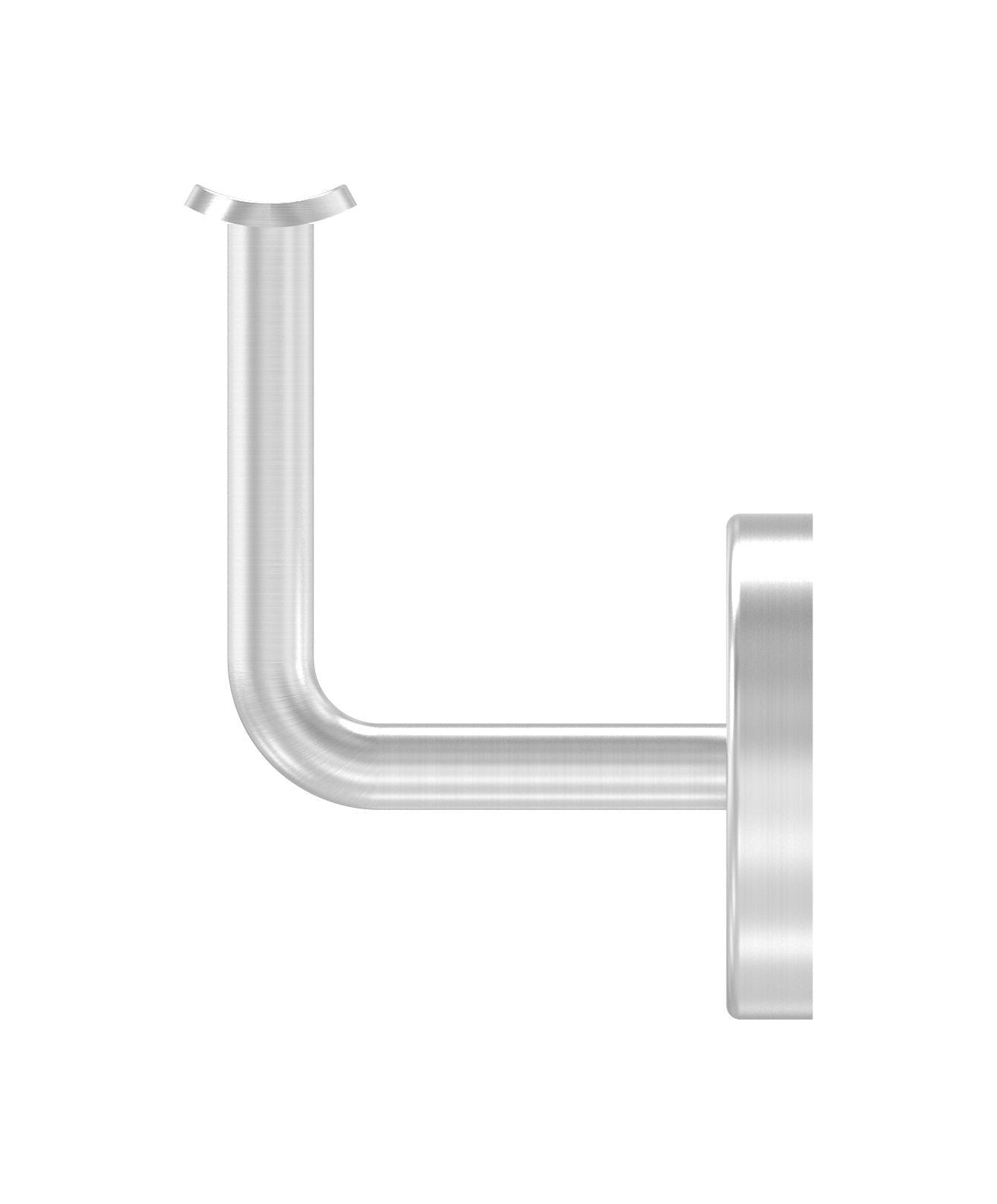 Handlaufhalter mit Cliprosette und Anschlussplatte, zum Anschrauben des Handlaufs, V2A / V4A