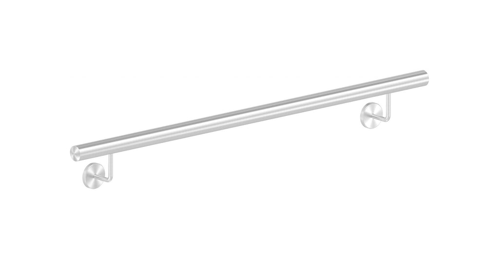 Handlauf montagefertig, Länge 1200 mm, mit 2 Handlaufhaltern und Endkappen, V2A