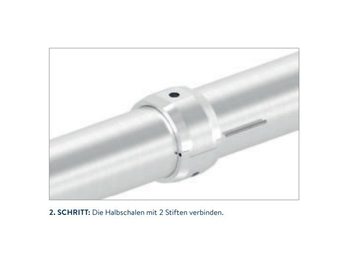 Handlauferhöhung für Rohr Ø 42,4 x 2,0 mm, geeignet zur nachträglichen Montage, V2A / V4A