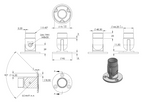 Zeichnung Wandhalter für Rohr Ø 48,3  x 2,0 mm