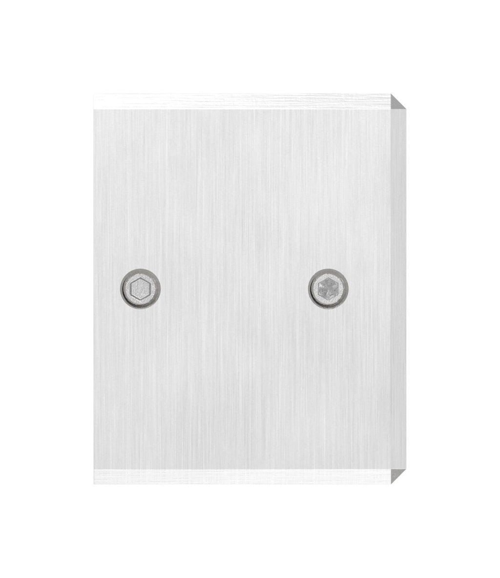 Wandhalter für Rechteck-Nutrohr 60 x 40 x 1,5 mm, Ausführung rechts oder links, V4A