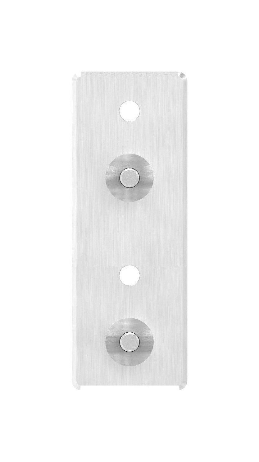 Edelstahl Wandbefestigung für Geländerpfosten, zum Verschrauben des Pfostens von hinten, V2A