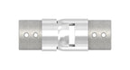 flexibler Verbinder für Rund-Nutrohr, aufwärts 25-55°, V2A / V4A