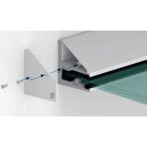 Endkappe einzeln für Vordachprofil eleganza CANOPY