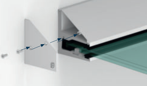 Endkappe einzeln für Vordachprofil eleganza CANOPY