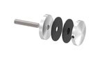 Glaspunkthalter Ø 52 mm, zu Vordachsystem Edelstahl