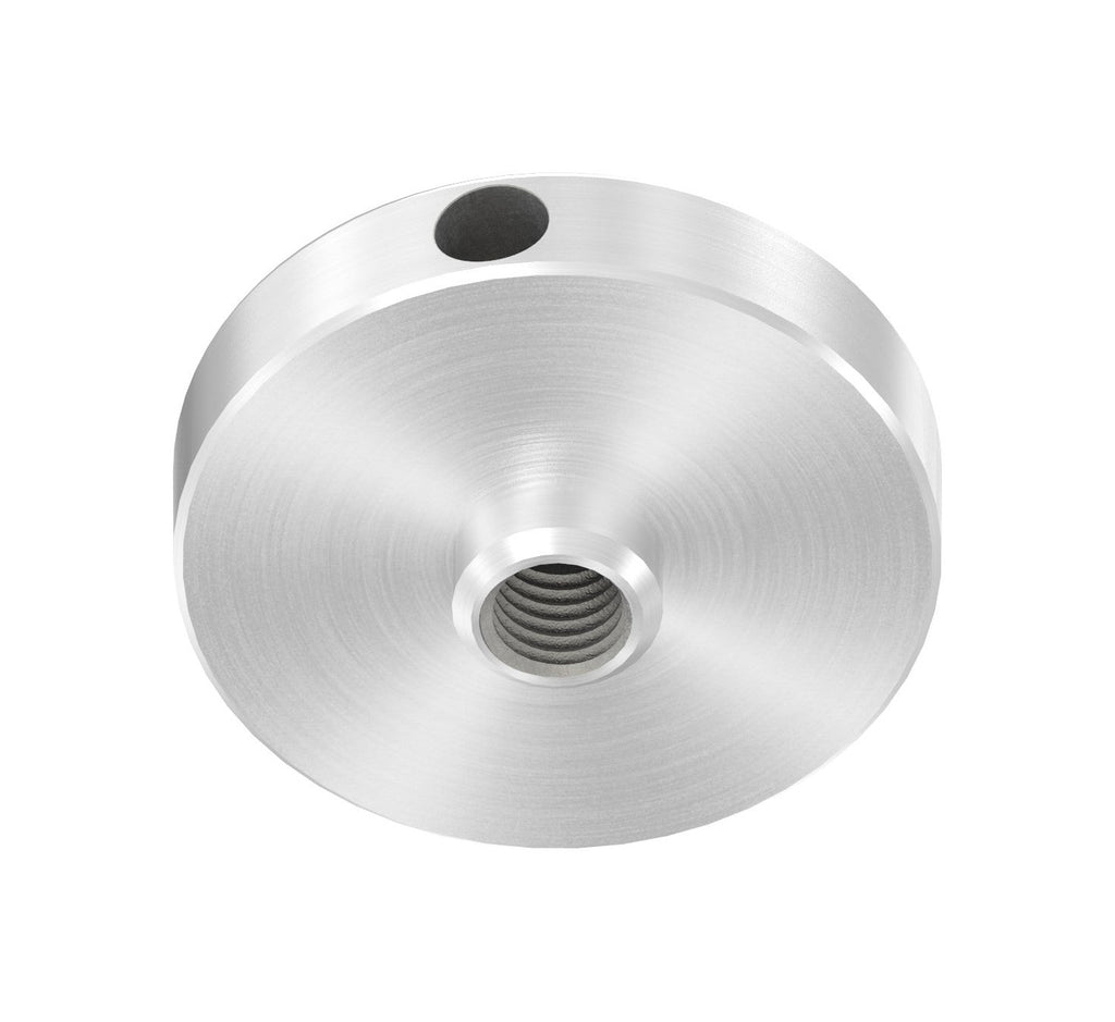 Glaspunkthalter Ø 40 mm selbst zusammenstellen, Oberteil inklusive Gummis, V2A