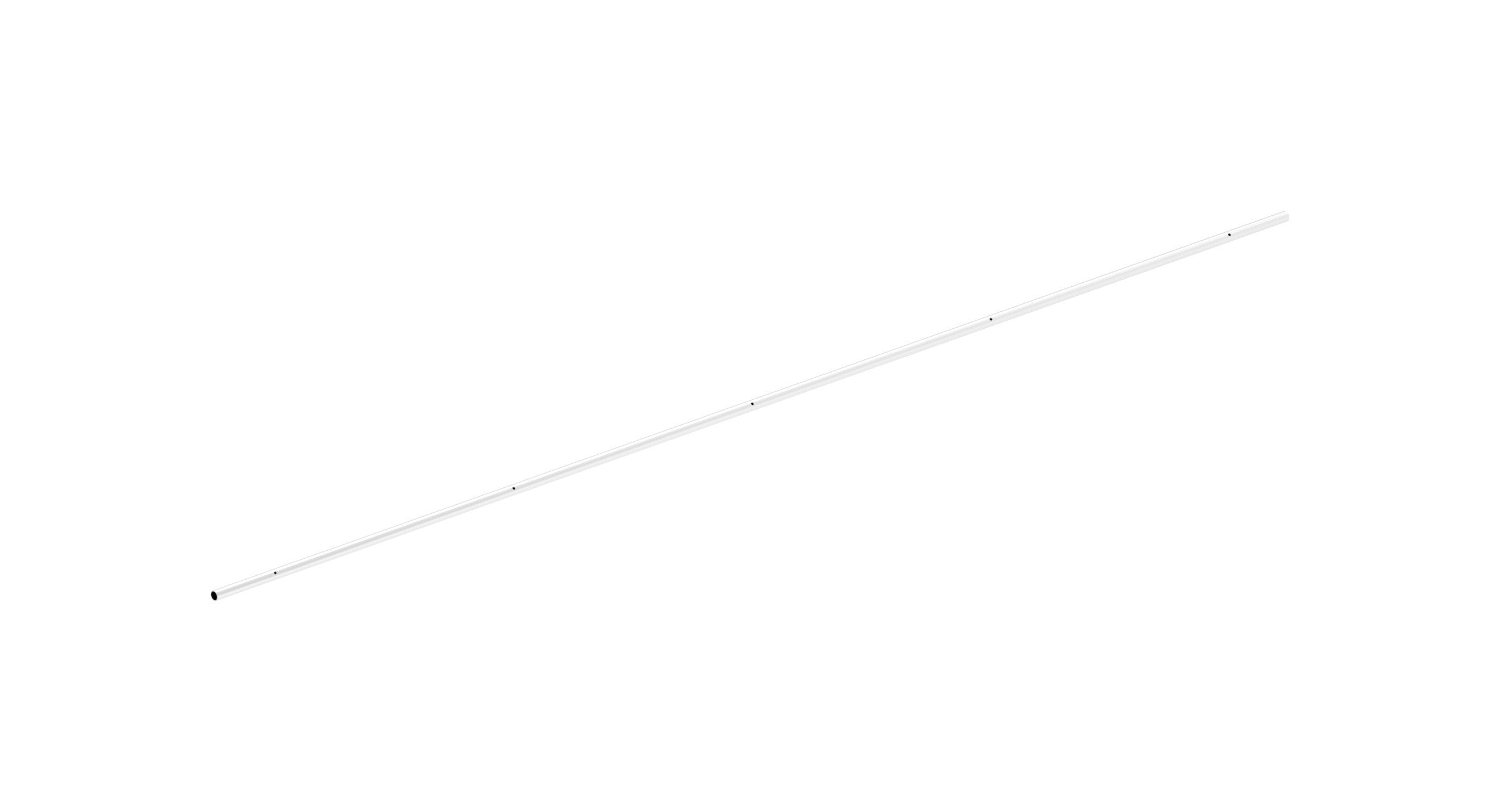 Laufschiene für Glasschiebetüren, mit 5 Bohrungen M8, V2A