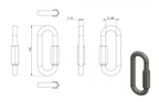 Zeichnung Schraubverbinder lang Ø 10 mm