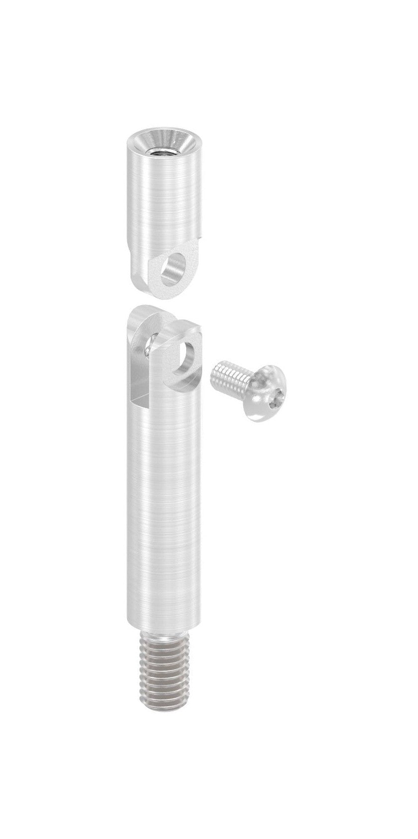 Gelenkstift Edelstahl, 1 x Außengewinde, 1 x Innengewinde, V2A / V4A