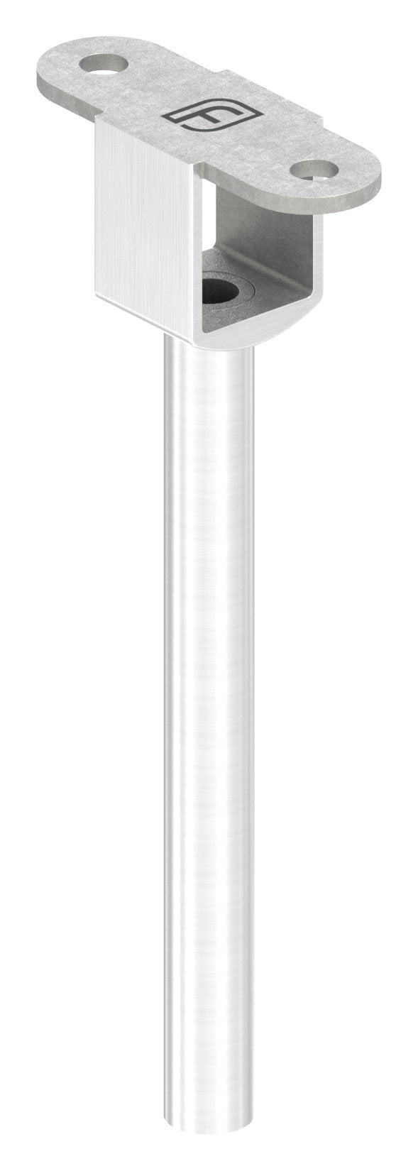 Stift mit Anschlussplatte für LED-Handlauf, hohl, V2A