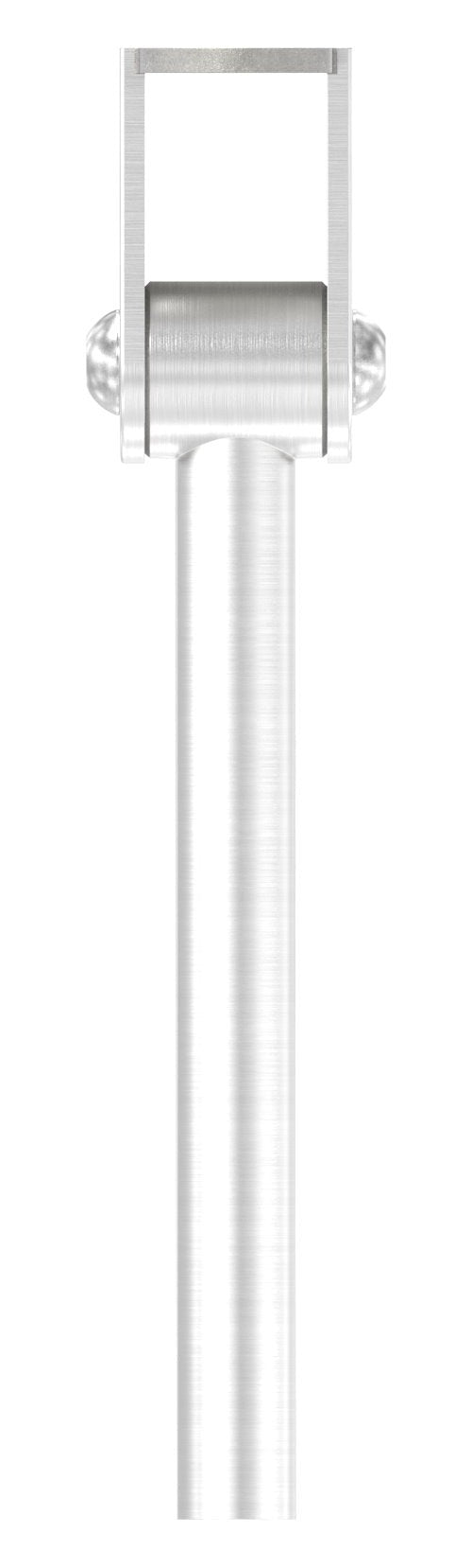 Stift mit Anschlussplatte und Gelenk für LED-Handlauf, V2A