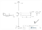LED-Anschlussplatte mit Stift 300mm, V2A