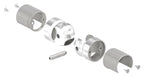 Gelenkverbinder für LED-Nutrohr 42,4mm, V2A